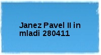 Janez Pavel II in mladi 280411